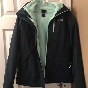 North Face 3 in 1 system jacket